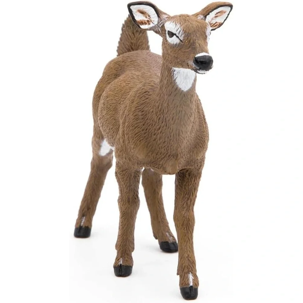 White-Tailed‎ Doe Figurine - Hand Painted Deer Action Toy Figure - Papo